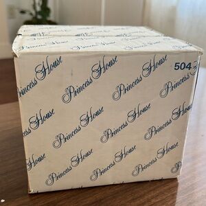 Princess House White and Blue Decorative Box